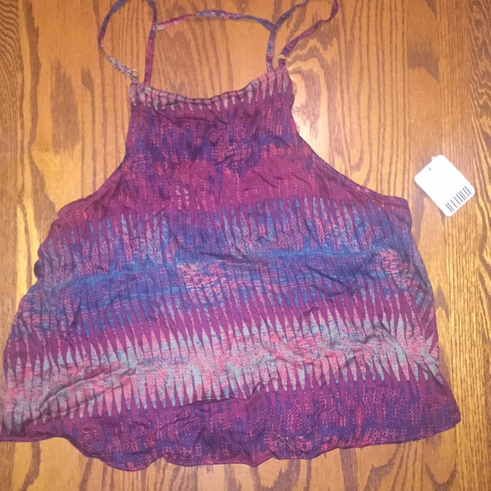 Tribal pattern crop top - Pac Sun